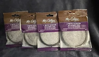 Mr. Coffee 2 Pack Water Filtration Replacement Disks (Lot Of 4) 8 Total Disks • $8