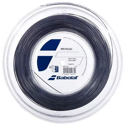 Babolat RPM ROUGH 17G 1.25mm (dark Grey) 660ft 200m Reel Tennis String • $176