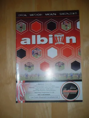 2004/5 Witton Albion V Matlock Town - Northern Premier • £0.99