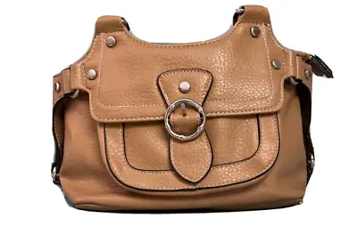St. John's Bay Silver Buckle Beige Small Handbag Purse • $0.99