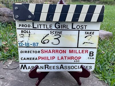 Vintage Movie Clapperboard  Little Girl Lost  1988 - Emmy Nom. / Lathrop's Last • $225