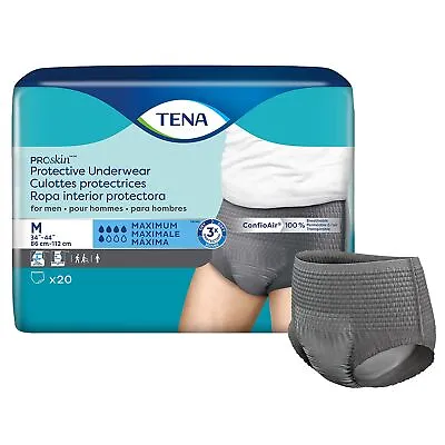 TENA Disposable Underwear Male Medium Maximum 20 Ct • $21.81