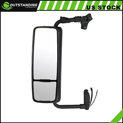 Truck Mirror Complete Door Black Driver Side For 2004-2017 Volvo VNL • $120.64