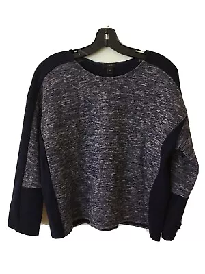 J Crew Colorblock Jasp Wool Blue Top XS  B6471 • $13.86