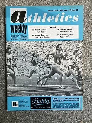 £6.99 • Buy ATHLETICS WEEKLY -23 June 1973 - Barry Williams; Charles Clover; Maurice Peoples