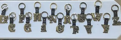 NEW Licensed Disney Mickey Mouse Brass Letter Keychain - Choose Your Initial • $5.50