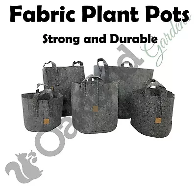 Fabric Pot Grow Bag Plant Pots Breathable Container Root Tree Pouch With Handles • £8.95