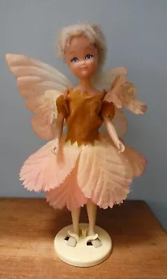 Vintage Hornby Flower Fairy Doll Hazlenut 1980's - Rare.  Doll Dress Wings Stand • £25