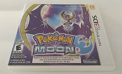 $20 • Buy Pokémon Moon -  (Nintendo 3DS  2016) Game With Case And Inserts, Works