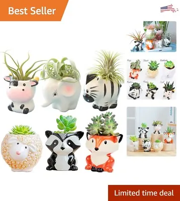 Animal Air Plant Holders - Small Succulent Pots With Drainage - Satisfaction • $29.97