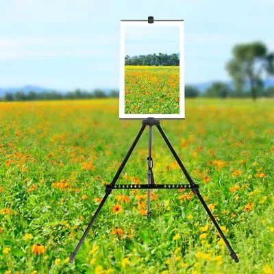 63in Adjustable Floor Easel Metal Art Tripod Painters Easel Stand For Artist • $20.43