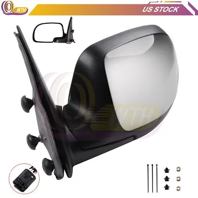 Chrome Power Heated Exterior Mirror For 1999-2002 Chevy GMC Truck Left Side • $35.63