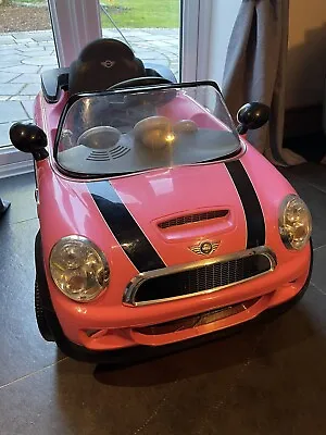 Pink Mini Cooper 6V Electric Ride On Car • £69