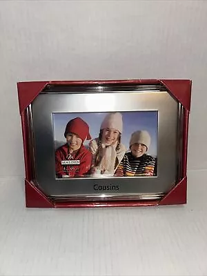 Malden Silvertone Cousins Frame For 4  X 6  Photo Brand New Sealed • $10