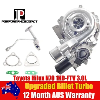 $649 • Buy CT12V Billet Turbocharger For Toyota Hilux KUN26 1KD-FTV 3.0L With Oil Feed Pipe