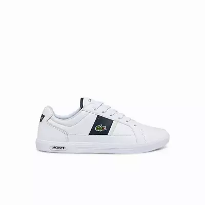 Lacoste Europa Trainers White Leather Mens • £59.99