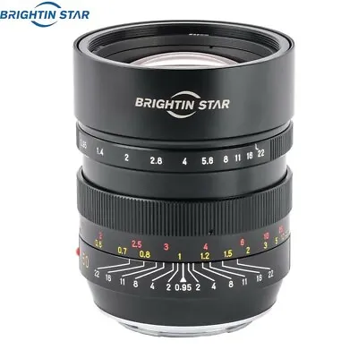 Brightin Star 50mm F0.95 Full Frame Large Aperture Lens For Mirrorless Camera. • $399