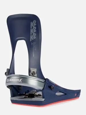 2024 NIB Mens K2 Clicker X HB Step-In Snowboard Bindings $280 L Blue Aluminum • $199