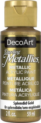 £3.93 • Buy DecoArt Americana Acrylic Metallic Paint, Splendid Gold,59 Ml Pack Of 1
