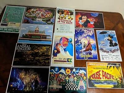 Disney Posters (11 Total) Lot #16 Magic Kingdom Railroad Mickey Minnie Hub Walt • $69.99