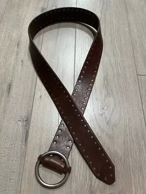 Women's J. Crew Brown Leather Belt Medium • $25