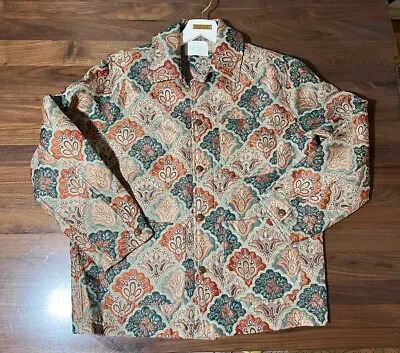 Aime Leon Dore ALD Tapestry Chore Jacket Multicolor Jacquard Men’s Sz Large SS23 • $1099