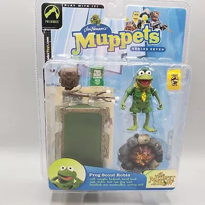 Muppet Frog Scout Robin Action Figure Playset Palisades Kermit Nephew • $48.27