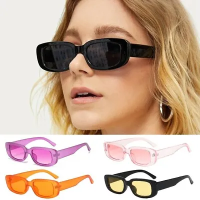 £5.95 • Buy Y2K Retro Sunglasses Vintage Fashion Rectangle Square Shades Women Ladies UV400
