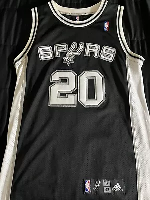 VINTAGE Adidas San Antonio Spurs Manu Ginobilli #20 Sz 48 NBA Jersey NEVER WORN • $64.99