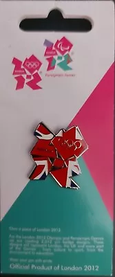 Official London 2012 Olympic Games Union Flag Logo - Enamel Pin Badge - New • £2.27