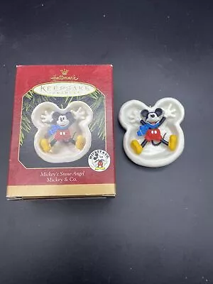 1997 HALLMARK KEEPSAKE ORNAMENT MICKEY'S SNOW ANGEL Disney Mickey Mouse H8 • $9.99