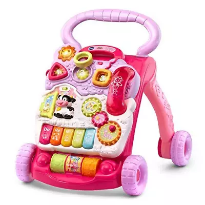 VTech Sit-to-Stand Learning Walker (Frustration Free Packaging) Pink Pink  • $50.90