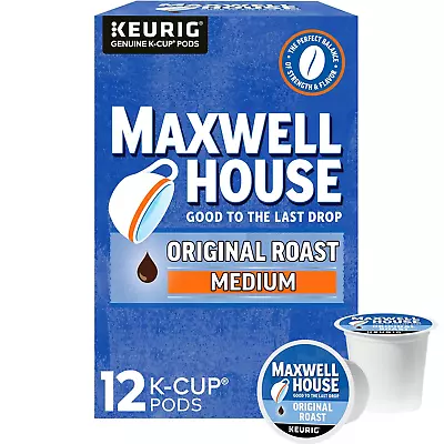 Maxwell House Original Roast Medium Roast Keurig K-Cup Coffee Pods (12 Ct Box) • $14.95