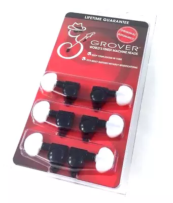 Grover Black W/Pearl Button Rotomatic Tuners For Gibson®/Epiphone® Guitar 102BCP • $92