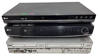 LG DVD Players X3 DRT389H HT462DZ-D0 DV1000 Untested Spares & Repairs • £17