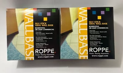 2-Pack ROPPE Vinyl Self Stick Snow 4  X 0.080  X 20 Ft Wall Cove Base Coil Snow • $35