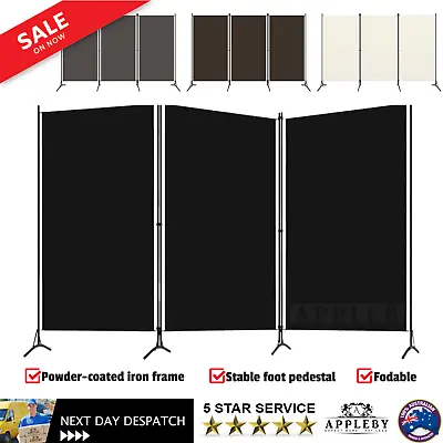 3 Panels Privacy Room Divider Partition Folding Foldable Screen Panel Iron • $64.46