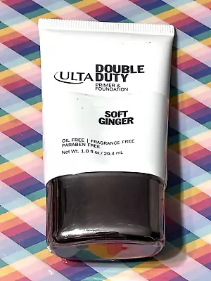 Ulta Double Duty SOFT GINGER Deep Cool Undertones Primer Foundation LOWEST PRICE • $5