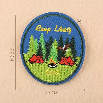 Explore Outdoors Camp Liberty Hiking Embroidered Patch Iron Sew On 2232 • $2.89