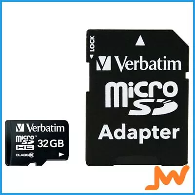 Verbatim Premium Memory Card 32 GB MicroSDHC Class 10 • $17