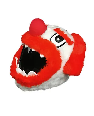 Funny Heeds Full Face Motorcycle Helmet Cover Crazy Motorbike Scary Clown Case • $38.90