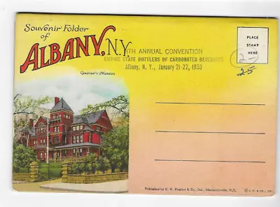 Vintage-p0stcard Folder-albany New York • $2.25