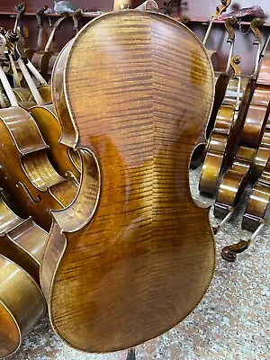 3/4 Cello Master Made Nice Flamed Grain Maple With Wooden Frame Protected • $1500