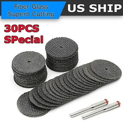 30PCS Dremel Fiberglass Cutting Disc Cut Off Wheel Mini Saw Blade Tool Set • $6.49