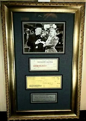 Custom Made Museum Quality Framed W. C. Fields Mae West Photo Display • $1175