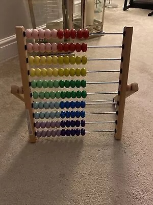 Ikea Wooden Abacus Counting Frame • £5