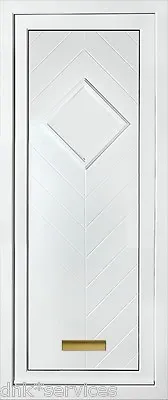 White Full Height Upvc Door Panel (hamburg Solid ) Cut To Size Free • £160