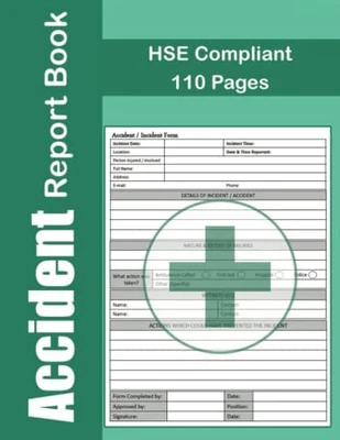£7.38 • Buy Accident Report Book: A4 - HSE Compliant Accident & Incident Log Book | Health &