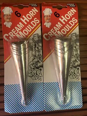 Chef Aid 12 Cream Horn Moulds  New Free Postage • £6.30