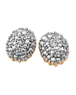 £2.99 • Buy  Diamond Accent Cluster Earrings By Ginai Jeweller`s Bling Stud`s